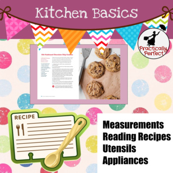 Preview of Interactive Kitchen Basics on Google Slides, Insert your own Bitmoji, template