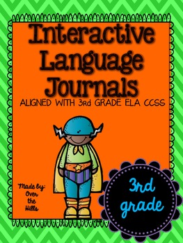 Preview of Interactive Language/Grammar Journals {ALL 3rd Grade Language CCSS Included}