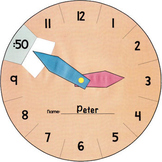 Interactive Learning Clock - Telling Time to 5 Minutes