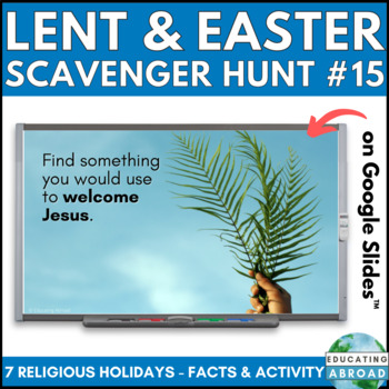 Preview of Interactive Lent Activity a Catholic Scavenger Hunt for Holy Week and Easter