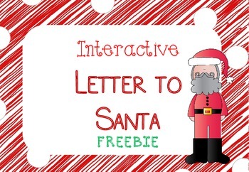 Preview of Interactive Letter to Santa Fun Writing Activity