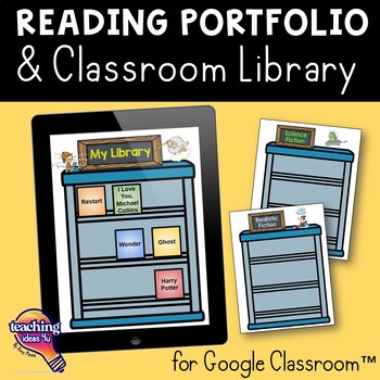Preview of Interactive Library & Reading Portfolio Google Drive Alternative to Reading Logs