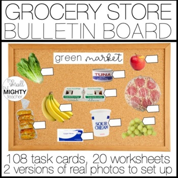 Preview of Grocery Store - Interactive Bulletin Board