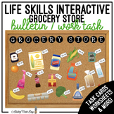 Grocery Store Interactive Bulletin Board Work Task