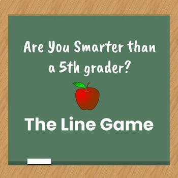 Preview of Interactive Line Game: Are You Smarter than a 5th Grader for Google Slides 