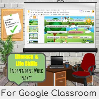 Preview of Interactive Literacy-Based and Life-Skills Independent Work Packet: Google