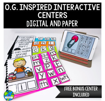 Preview of Interactive Literacy Center: O.G. Inspired | Seesaw Literacy Centers