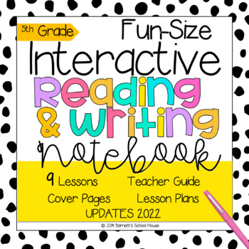 Preview of Reading Notebook | Interactive Writing | 5th Grade | CC FunSize | Guided Lessons
