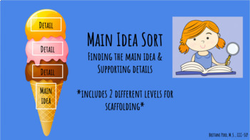 Preview of Interactive Main Idea Sort: Finding the Main Idea & Supporting Details