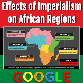 Preview of Interactive Map: Effects of Imperialism on African Regions