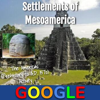 Preview of Interactive Map: Settlements of Civilizations in Mesoamerica