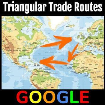 Preview of Interactive Map: Triangular Trade Routes