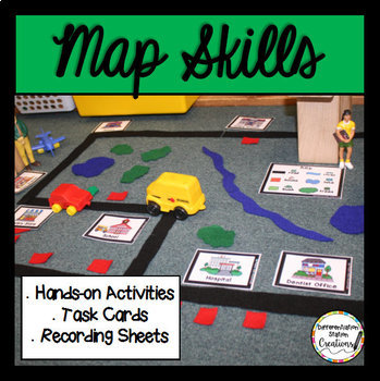 Preview of Map Skills: Hands On Maps Center Social Studies