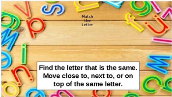 Preview of Interactive Matching Letters