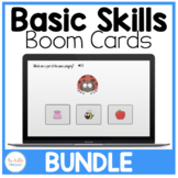 Interactive Boom Cards: Basic Skills Bundle