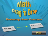 Interactive Math Game--DragNDrop Math--Evaluating Linear F