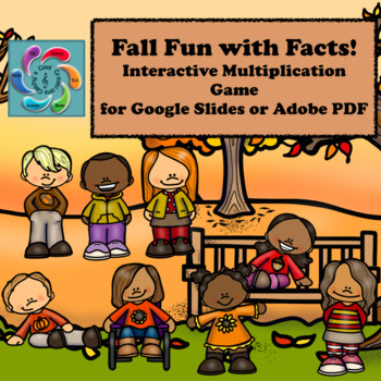 Preview of Interactive Math Game Multiplication- Fall Fun with Facts 
