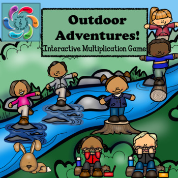 Preview of Interactive Math Game-Multiplication Google Outdoor Adventures 