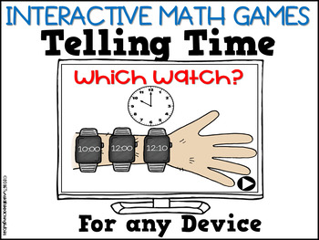Preview of Interactive Math Games Telling Time