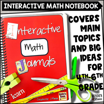 Preview of Math Interactive Notebook for Upper Elementary