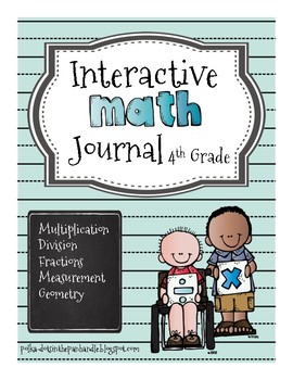 Preview of Interactive Math Journal Fourth Grade