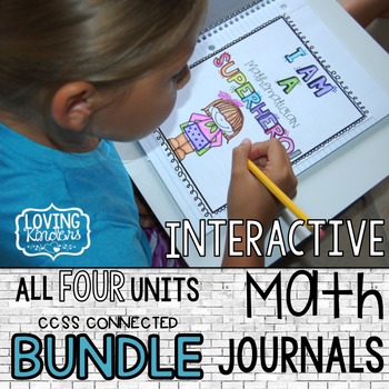 Preview of Interactive Math Journal for Kindergarten: ALL 4 UNITS