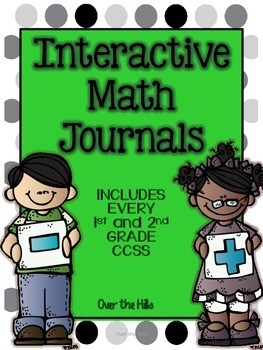 Preview of Interactive Math Journals- {ALL 1st and 2nd grade CCSS included}