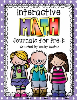 Preview of Interactive Math Journals for Pre-K