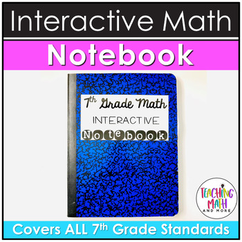 Preview of Interactive Math Notebook 7th Grade BUNDLE