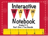 Interactive Math Notebook Bundle 31 Activities Part 1 & 2