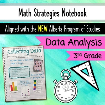 Preview of Math Data Analysis Unit - Grade 3 Alberta - Interactive Math Notebook