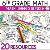 Interactive Math Notebook Doodle Math Wheel Bundle for Grade 6