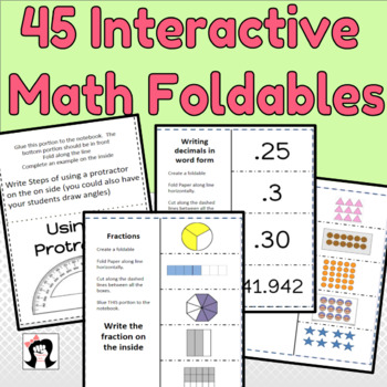 Preview of Interactive Math Notebook Foldables