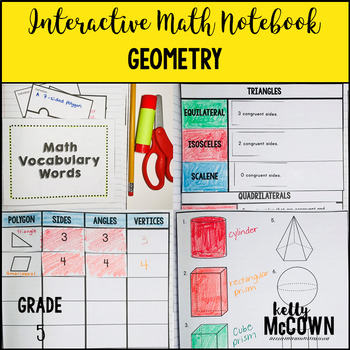 Preview of Geometry Notebook Activities 5th Grade