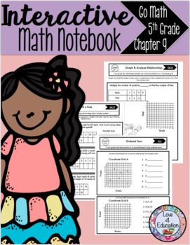 Preview of Interactive Math Notebook Go Math Fifth Grade Chapter 9