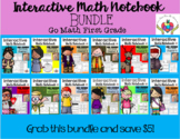 Interactive Math Notebook Go Math First Grade BUNDLE (Ch. 1-12)