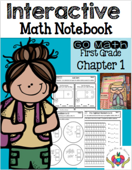 Preview of Interactive Math Notebook Go Math First Grade Chapter 1