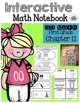 Preview of Interactive Math Notebook Go Math First Grade Chapter 11