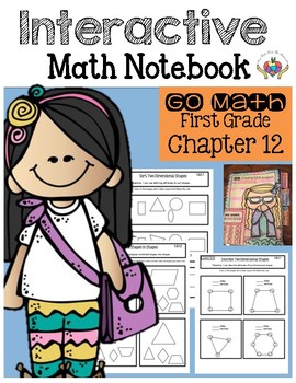 Preview of Interactive Math Notebook Go Math First Grade Chapter 12