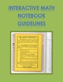 Interactive Math Notebook Guidelines