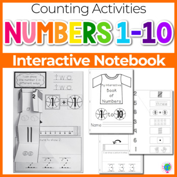 Preview of Interactive Math Notebook: Interactive Mini-Book for Numbers 1-10