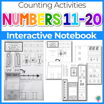 Preview of Interactive Math Notebook: Interactive Mini-Book for Numbers 11-20