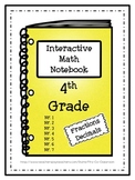 Interactive Math Notebook / Journal - 4th Grade - (Fractio