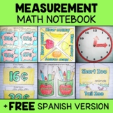 Measurement and Data Math Interactive Notebook + FREE Spanish