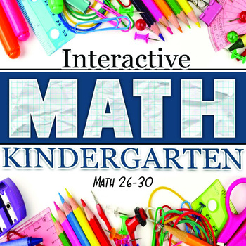 Preview of Interactive Math Notebook: Kindergarten Weeks 26-30