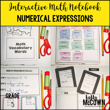 Preview of Numerical Expressions Notebook Activities 5th Grade