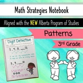 Math Patterns Unit - Grade 3 Alberta - Interactive Math Notebook