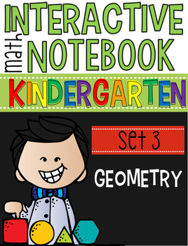 Preview of Interactive Math Notebook Set 3: Kindergarten Geometry