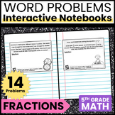 Interactive Math Notebook: Word Problems {Fractions}