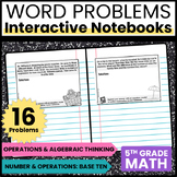 Interactive Math Notebook: Word Problems {OA and NBT}